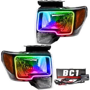 Ford F-150 Headlight Assemblies - ORACLE Lighting - ColorSHIFT w/ BC1 Controller - `09-`14